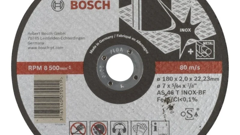 Bosch – 180*2,0 mm Expert Serisi Düz Inox (Paslanmaz Çelik) Kesme Diski (Taş)