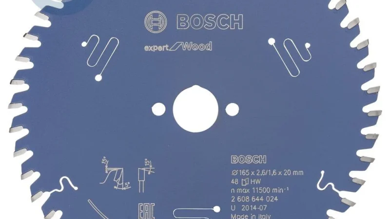 Bosch – Expert Serisi Ahşap için Daire Testere Bıçağı 165*20 mm 48 Diş