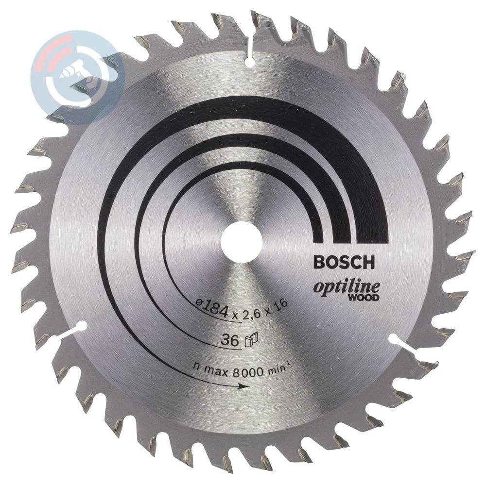 Bosch – Optiline Serisi Ahşap için Daire Testere Bıçağı 184*16 mm 36 Diş