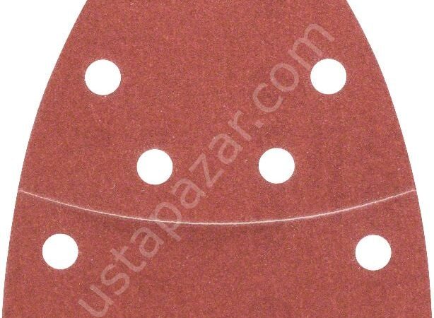 Bosch – Multi Zımpara Kağıdı 10’lu, 102 x 62/93 mm 180 Kum 11 Delik