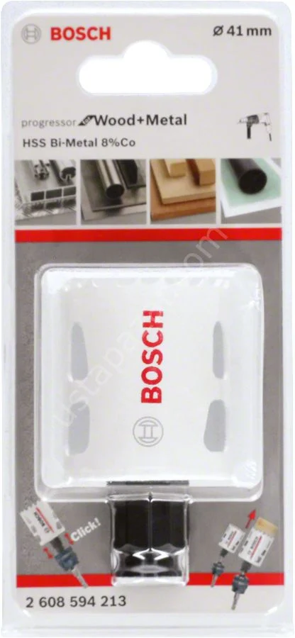 Bosch – Yeni Progressor Serisi Ahşap ve Metal için Delik Açma Testeresi (Panç) 41 mm 2608594213